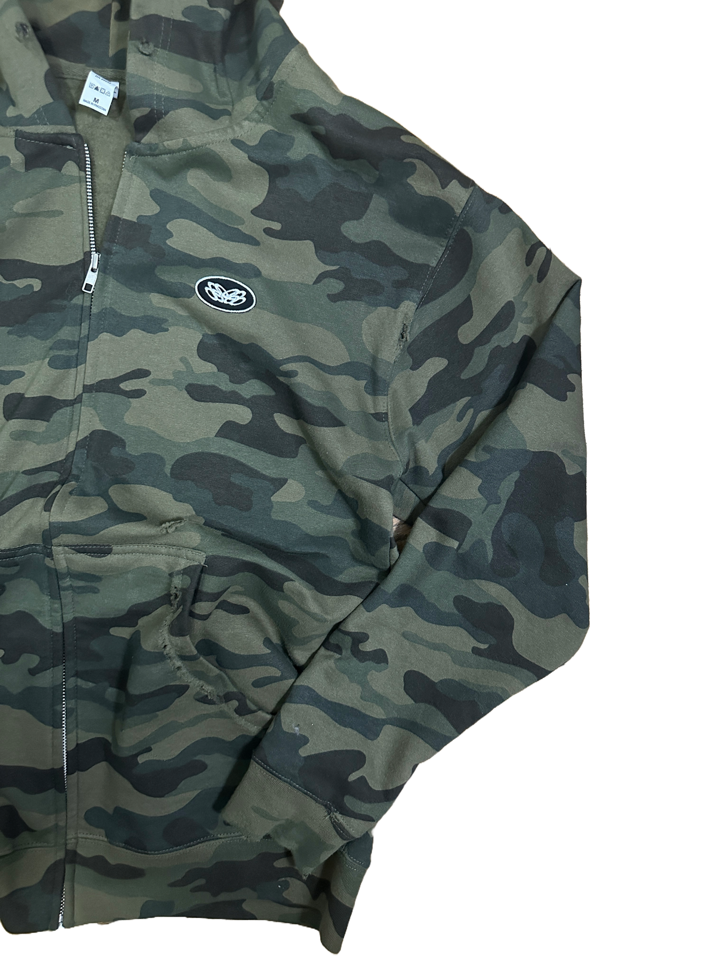 CAMO PATCHWORK ZIP UP