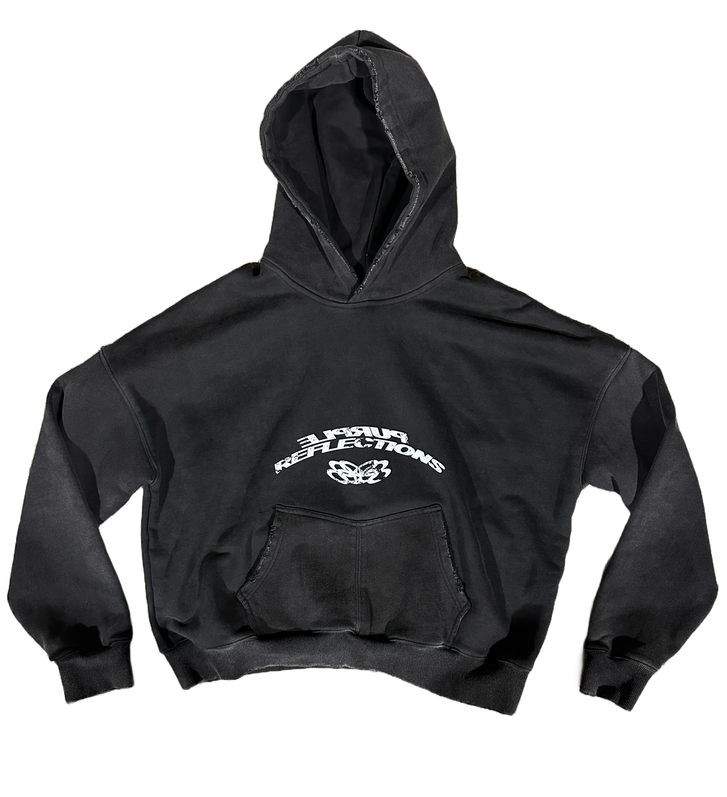 CHARCOAL SHADOW ZIP PULLOVER