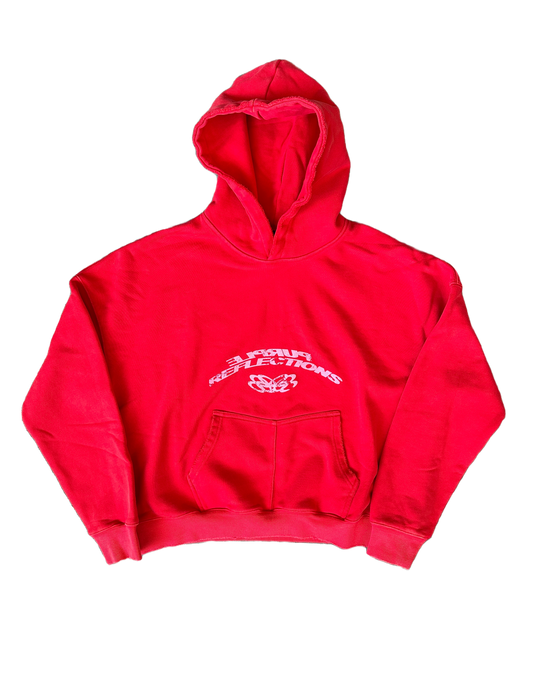 CHERRY SHADOW-ZIP PULLOVER