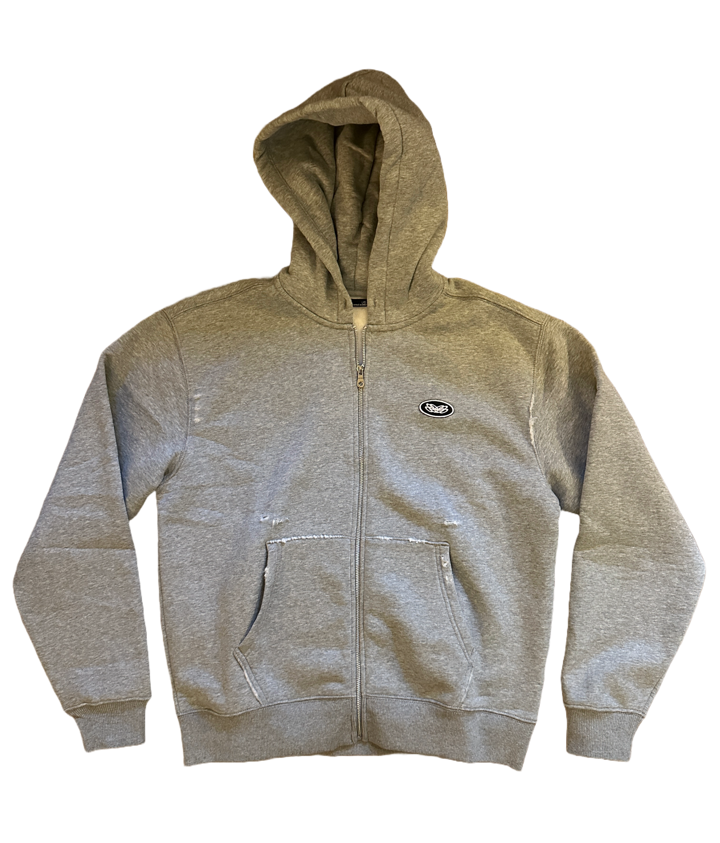 CONCRETE PATCHWORK ZIP UP