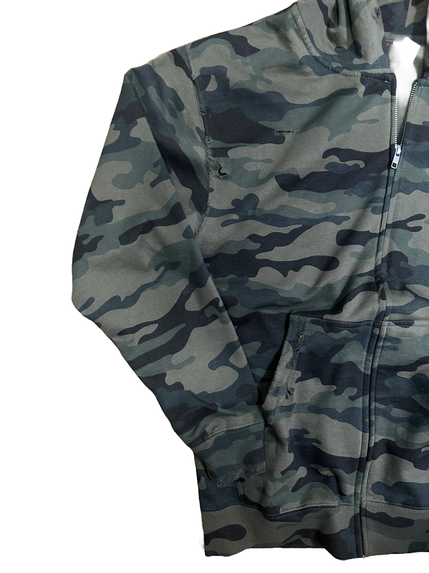 CAMO PATCHWORK ZIP UP