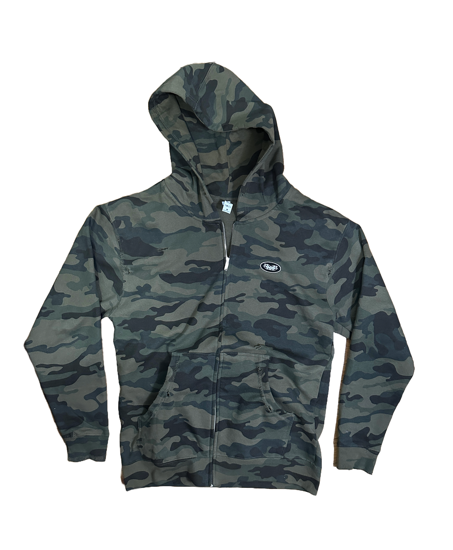 CAMO PATCHWORK ZIP UP