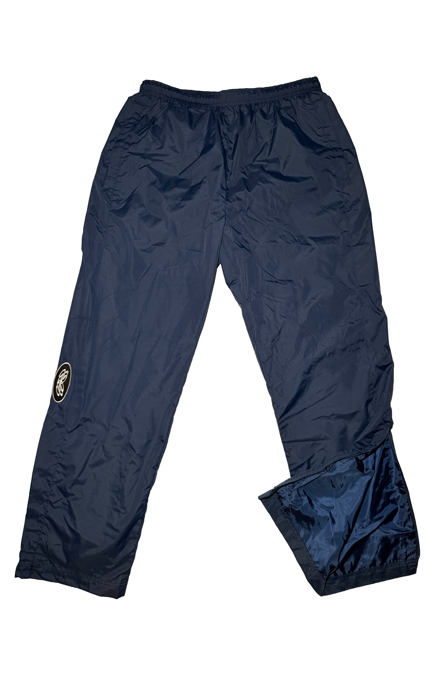 MARINE BLUE PATCH TRACK PANTS